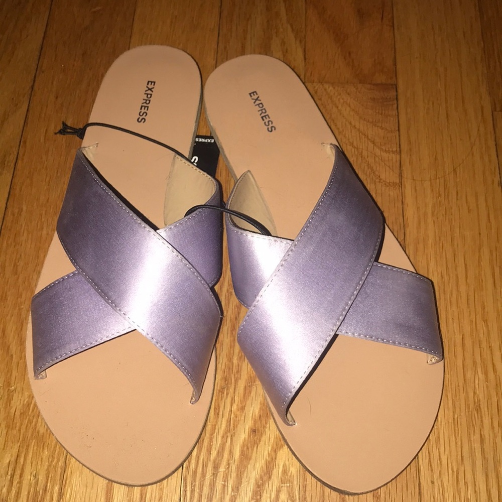 Purple sandals!